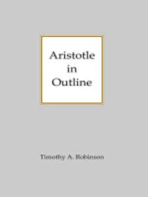 cover image of Aristotle In Outline